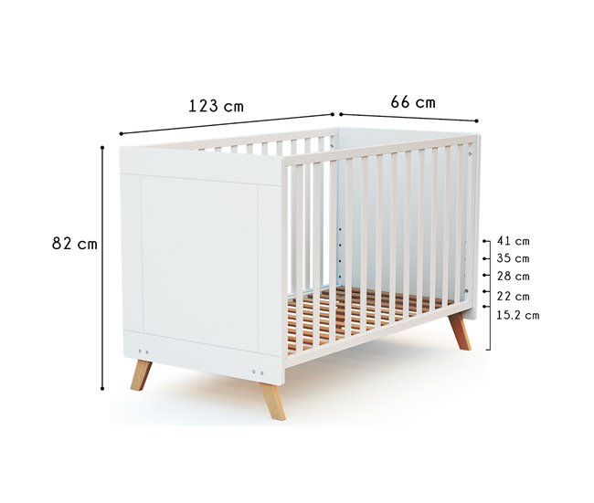 Conforama Cuna Colecho Sakura Convertible En Cama (kit Opcional)