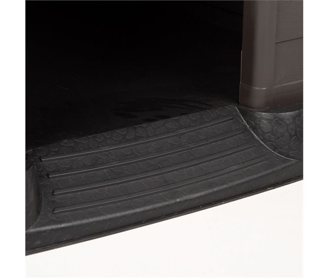 Conforama Curver Caseta Perro Marrón De Resina C/suelo Elevado Y Sistema De Ventilación 95x99x99 Cm