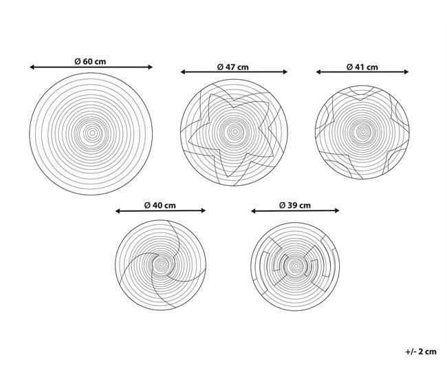 Conforama Decoración De Pared De Algas Marinas Natural/naranja/blanco/azul PARORE