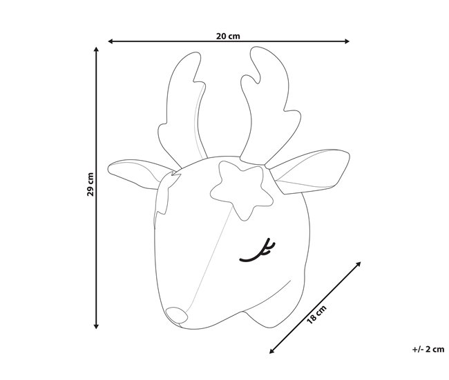Conforama Decoración De Pared De Algodón Blanco Crema/plateado/dorado 20 X 29 Cm SUZY