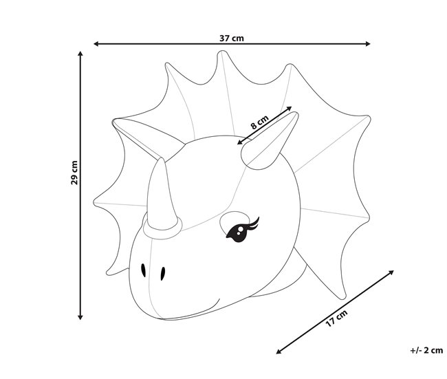 Conforama Decoración De Pared De Fieltro/algodón Beige Claro/blanco Crema 37 X 29 Cm REXX
