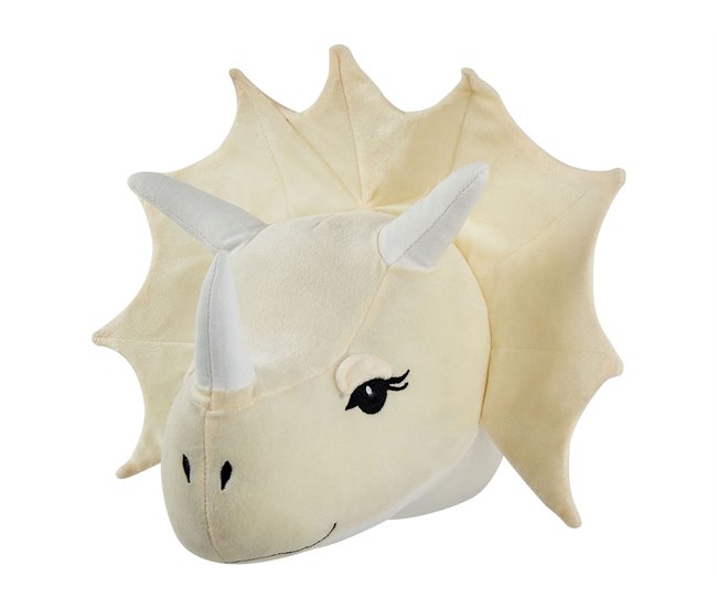 Conforama Decoración De Pared De Fieltro/algodón Beige Claro/blanco Crema 37 X 29 Cm REXX