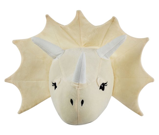 Conforama Decoración de pared de fieltro/algodón beige claro/blanco crema 37 x 29 cm REXX