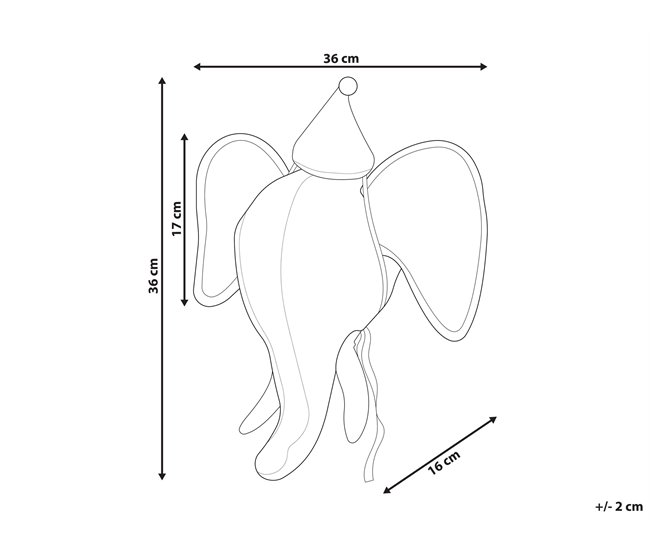 Conforama Decoración De Pared De Fieltro/algodón Gris/blanco/negro 36 X 36 Cm BADOU