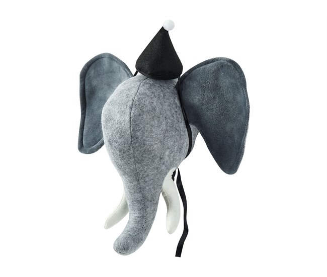 Conforama Decoración De Pared De Fieltro/algodón Gris/blanco/negro 36 X 36 Cm BADOU