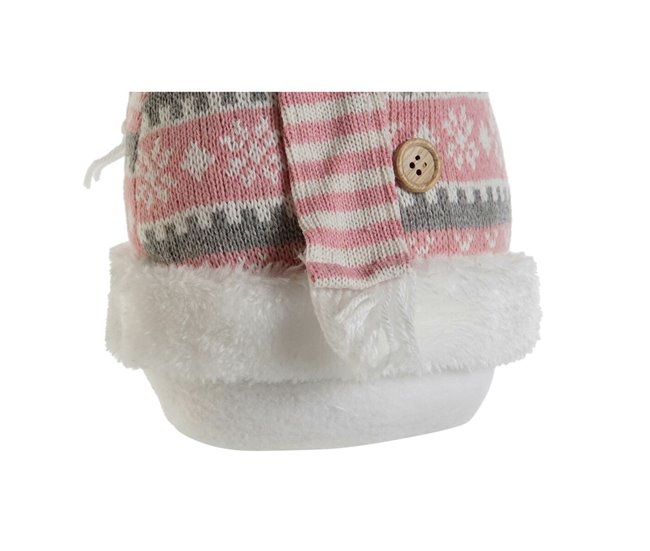 Conforama Decoración DKD Home Decor Blanco Marrón Rosa 30 X 16 X 33 Cm (2 Unidades)