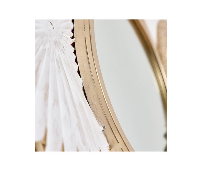 Conforama Decoracion Presume De Casa Esferas40*61*5blanco/doradometal Espejo