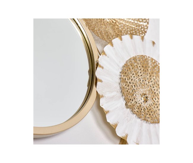 Conforama Decoracion Presume De Casa Esferas40*61*5blanco/doradometal Espejo