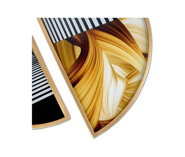 Conforama Decoracion Presume De Casa Sid 26*52*2 Blanco/negro/dorado Metal/lamina
