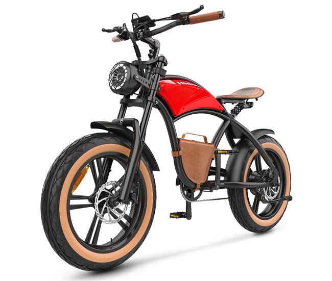 Conforama Descubre la Hidoes HD-B10: E-bike 1000W batería 48V13AH roja vintage