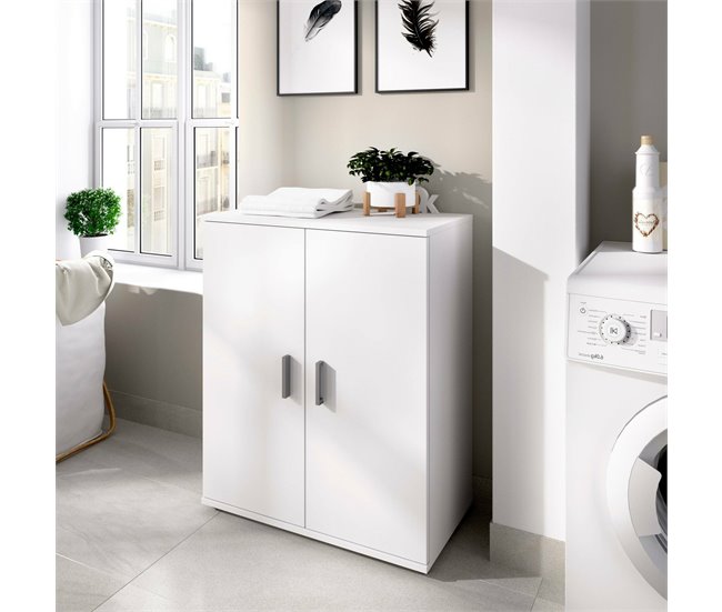Conforama Dmedr Armario Multiusos Mueble Zapatero Multifuncional Armario 2 Puertas 61x35h80 Cm Blanco