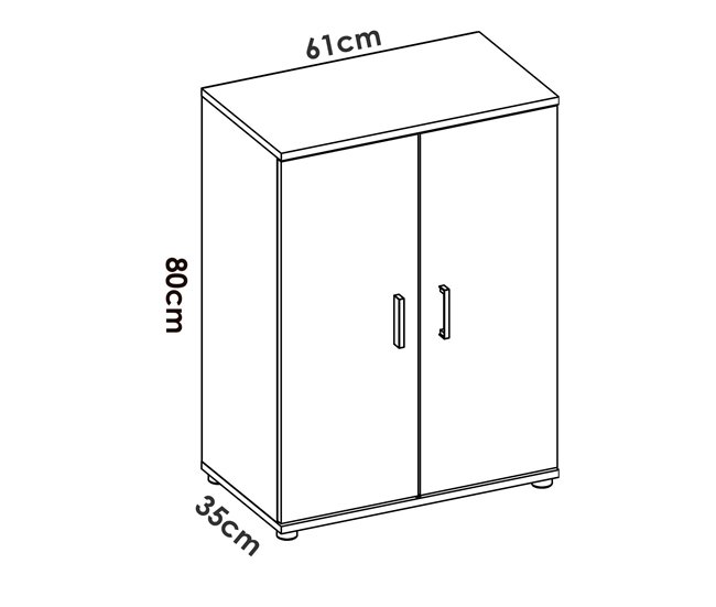 Conforama Dmedr Armario Multiusos Mueble Zapatero Multifuncional Armario 2 Puertas 61x35h80 Cm Blanco