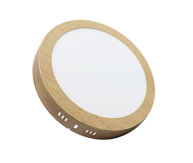 Conforama downlight aluminio color marron serie thulita 21cm