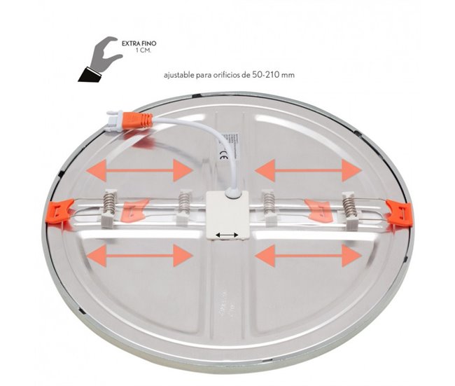 Conforama Downlight Metal Color Cromo Serie Porvenir 23cm