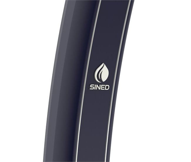 Conforama Ducha Solar Ecológica DAFNE BLUE Con Rociador Redondo De 20 Cm Mezclador Y Grifo De Pie Ducha Con Estructura De Aluminio Curvada Para Uso Exterior. Depósito De 35 Litros 220 Cm De Altura. Apto Para Piscina Jardín Be
