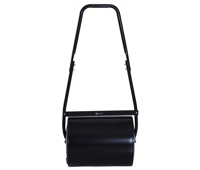 Conforama DURHAND Rodillo De Césped De Jardín Apisonadora De Césped De Acero 30L Llena De Agua O Arena Medida De Rodillo Φ32x40cm Asa Desmontable