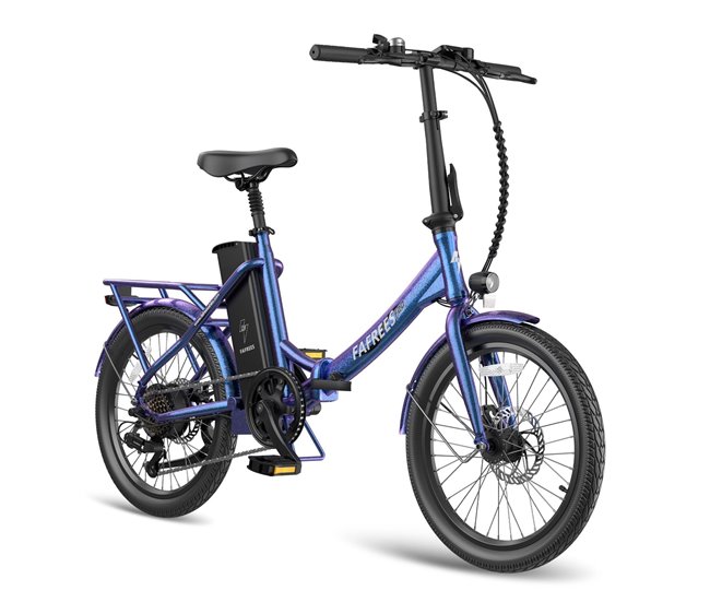 Conforama E-bike FAFREES F20 Lasting | Potencia 250W | Autonomía 120KM | Azul Púrpura