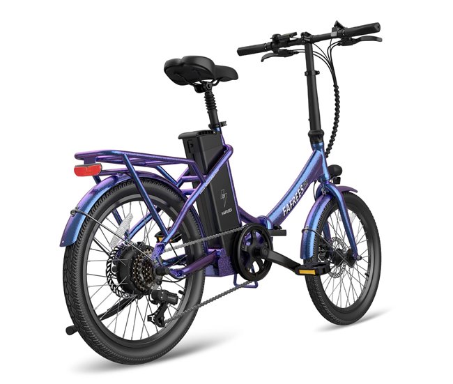 Conforama E-bike FAFREES F20 Lasting | Potencia 250W | Autonomía 120KM | Azul Púrpura
