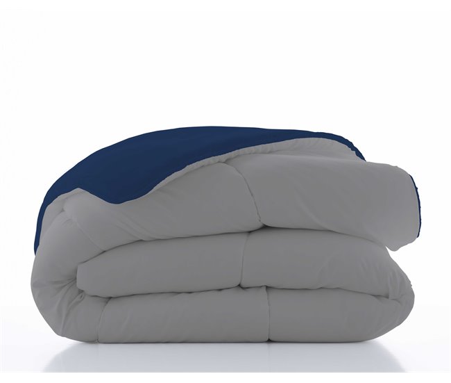 Conforama EDREDON NORDICO BICOLOR AZUL 1/L.807 GRIS CAMA 90