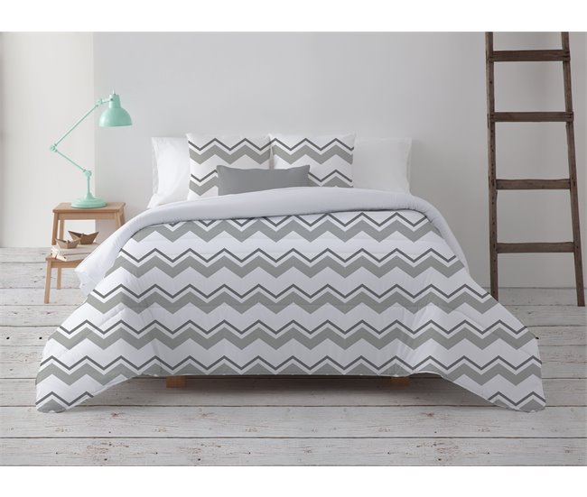 Conforama Edredón Nórdico ZigZag 300GR tacto pluma cama de 90