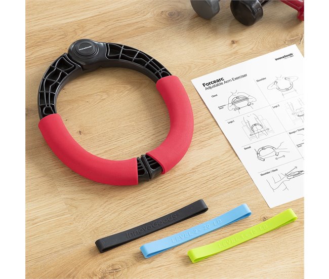 Conforama Ejercitador De Brazos Regulable Con Resistencia Y Guía De Ejercicios Forcearc InnovaGoods