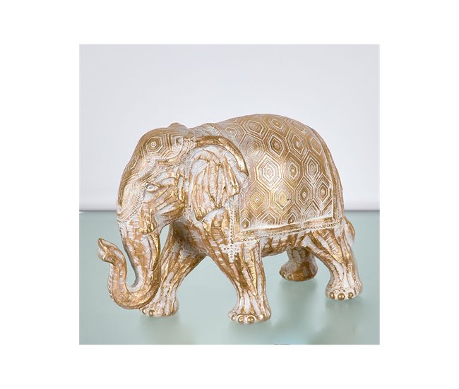 Conforama Elefante Presume De Casa Sabanah28.5*19.5*12doradoresina
