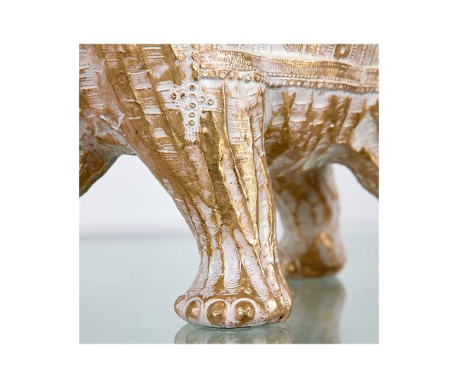 Conforama Elefante Presume De Casa Sabanah28.5*19.5*12doradoresina