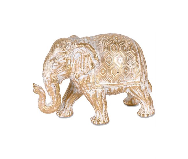 Conforama Elefante Presume De Casa Sabanah28.5*19.5*12doradoresina