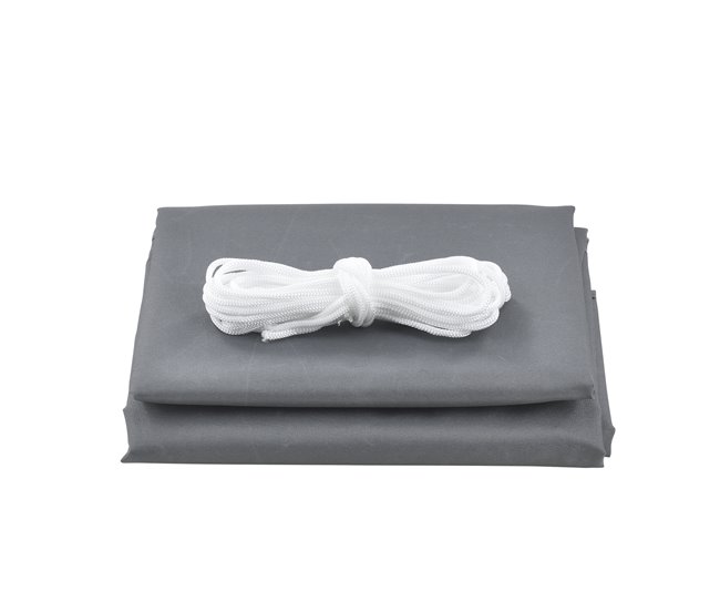 Conforama [en.casa] Toldo Vela De Sombra Para Jardín Repelente Al Agua Rectangular 3m X 4m Gris Oscuro