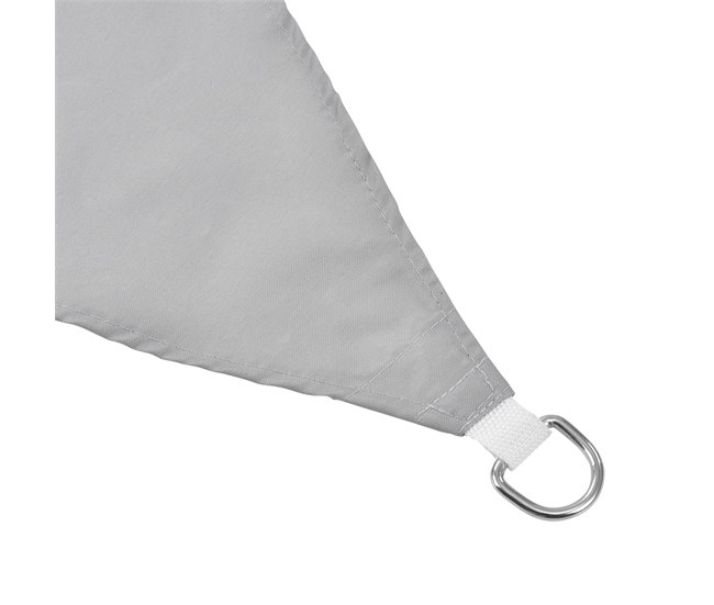 Conforama [en.casa] Toldo Vela De Sombra Para Jardín Repelente Al Agua Triangular 3 6m X 3 6m X 3 6m Gris Claro