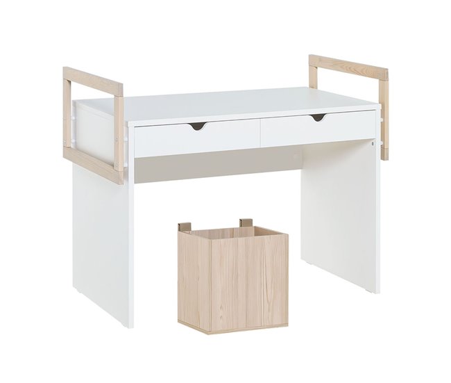 Conforama Escritorio 2 cajones con caja abierta - STIGE