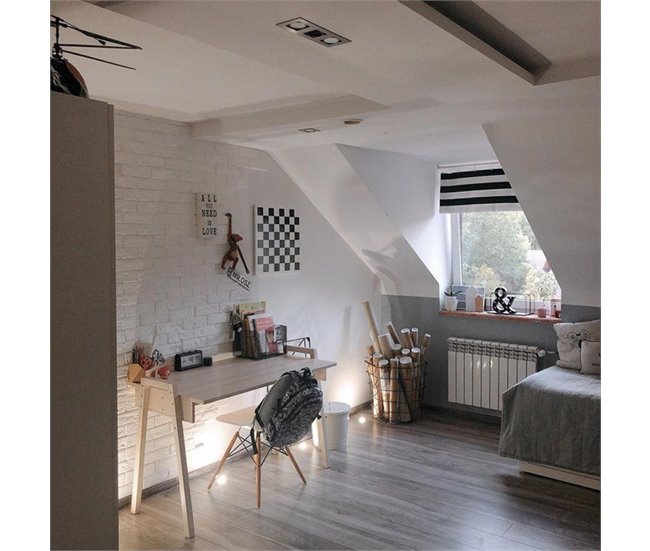 Conforama Escritorio Acabado Madera Y Patas De Roble Macizo 128 Cm - SPOT
