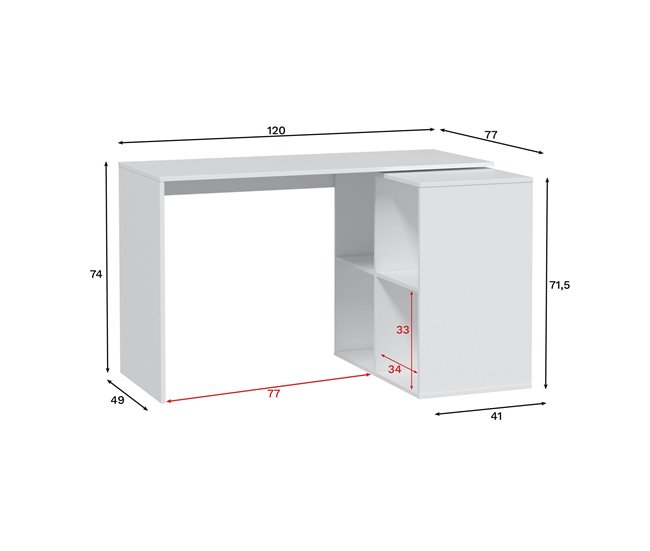 Conforama Escritorio Dmanci Escritorio De Esquina Mesa De Oficina Multiusos Escritorio Multiposición Que Ahorra Espacio 152x49h74 Cm Blanco