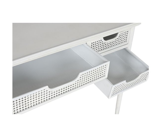 Conforama Escritorio Home ESPRIT Blanco Metal 122 X 50 X 76 Cm