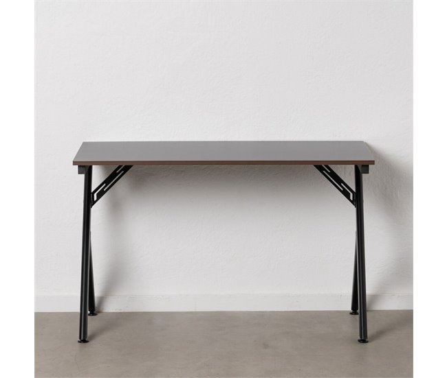 Conforama Escritorio Madera MDF Negro Natural 120 X 60 X 75 Cm