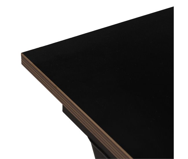 Conforama Escritorio Madera MDF Negro Natural 120 X 60 X 75 Cm