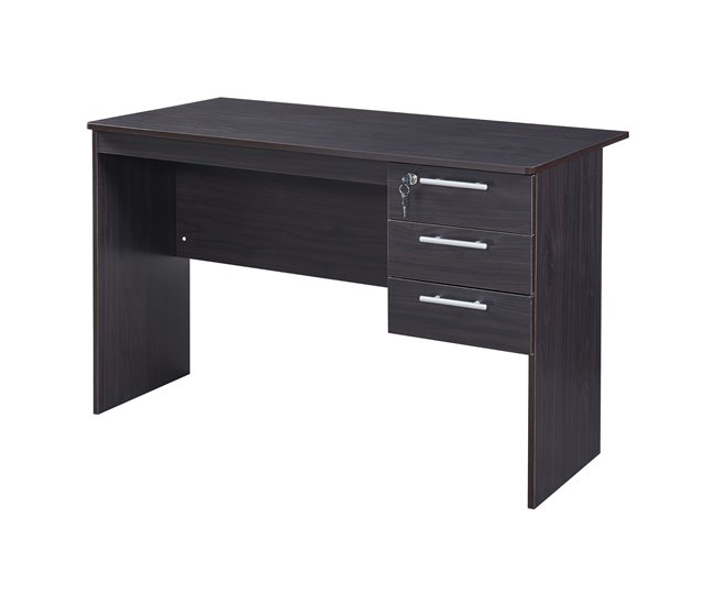 Conforama Escritorio Ragunda con 3 cajones aglomerado 120x59x75cm - Efecto madera [en.casa]