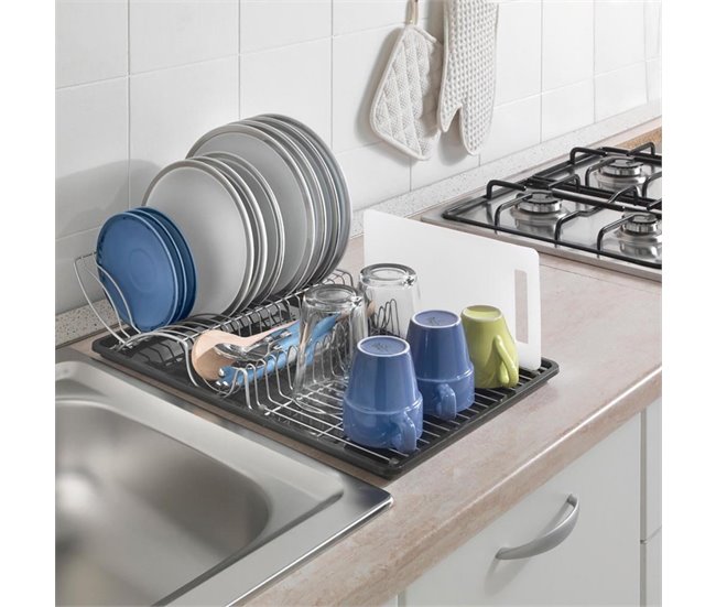 Conforama Escurreplatos Con Bandeja WINGTEX De Metaltex 50x31x7 Cm
