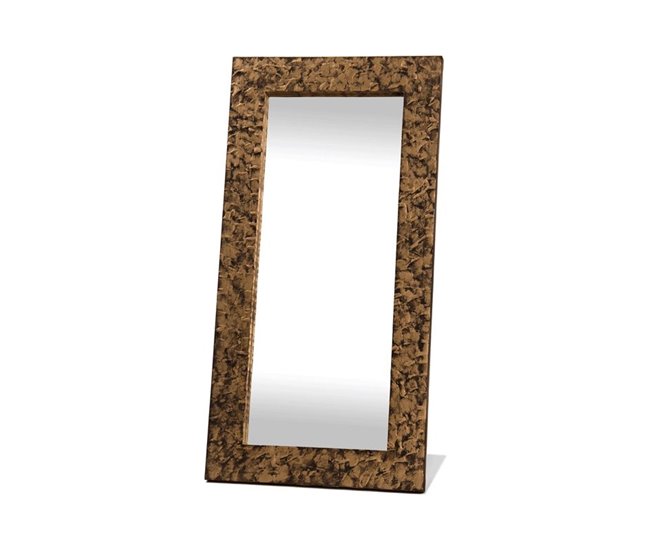 Conforama Espejo Artesanal Piedra Oro Piedra 60 X 120 X 3 5 Cm