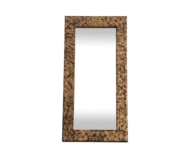 Conforama Espejo artesanal Piedra Oro Piedra 60 x 120 x 3 5 cm
