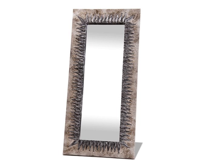 Conforama Espejo Artesanal Sol Plata Oscura Acrílico 150x70 Cm