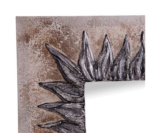 Conforama Espejo Artesanal Sol Plata Oscura Acrílico 80x80 Cm