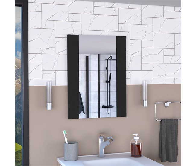 Conforama Espejo De Baño Madrid Con Forma Rectangular 60CM A X 1.8CM P X 45CM L Wengue