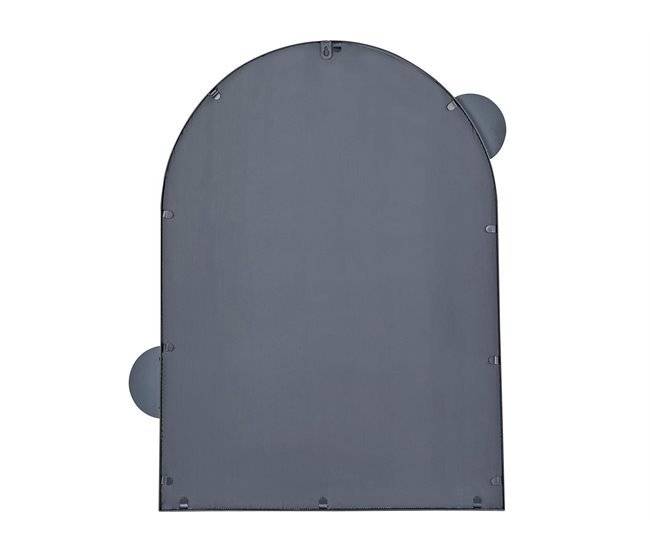 Conforama Espejo De Pared De Metal Negro 69 X 80 Cm AULON