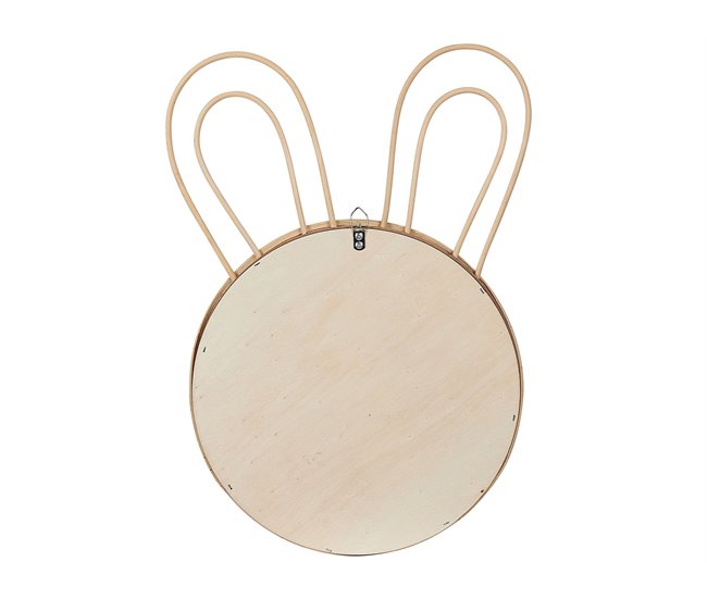 Conforama Espejo De Pared De Ratán Color Natural ⌀ 26 Cm GOLONG