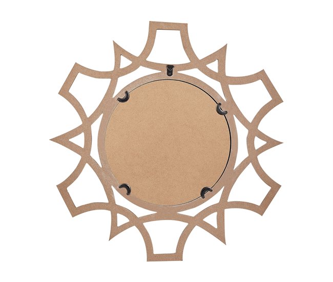 Conforama Espejo De Pared De Vidrio Madera Clara/blanco ⌀ 30 Cm ZAPOPAN