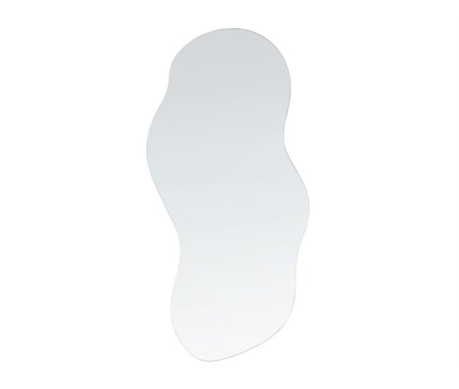 Conforama Espejo de pared de vidrio plateado 33 x 80 cm AUXERRE