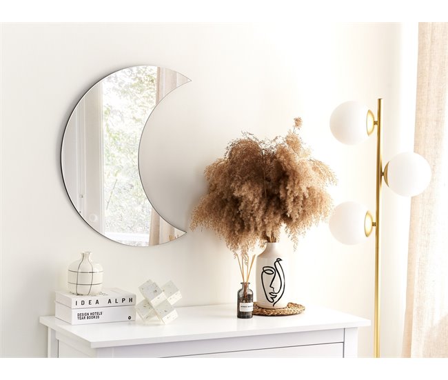 Conforama Espejo De Pared De Vidrio Plateado 40 X 60 Cm PESMES