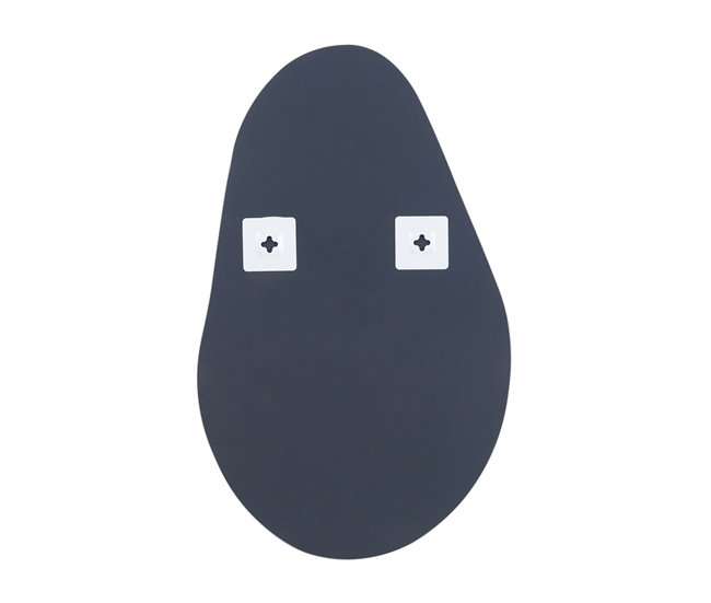 Conforama Espejo De Pared De Vidrio Plateado 40 X 65 Cm AUBAGNE