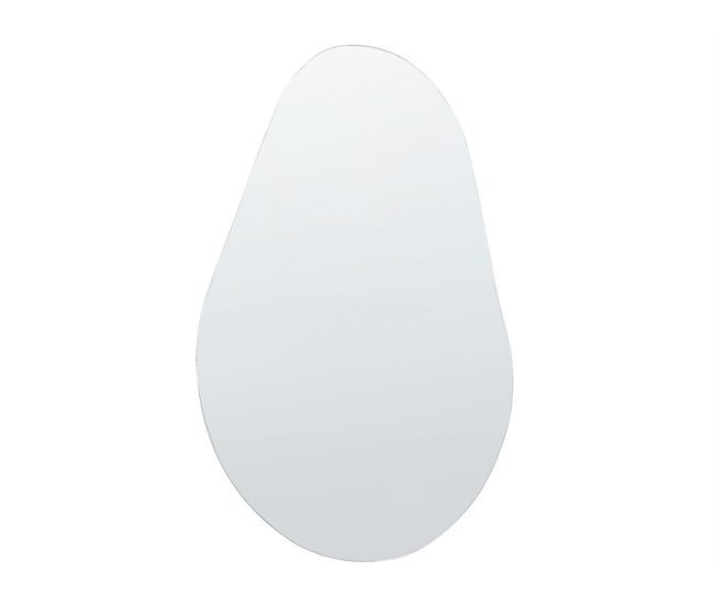 Conforama Espejo de pared de vidrio plateado 40 x 65 cm AUBAGNE